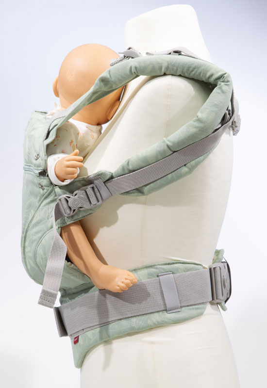 Manduca First Limited Edition Babytrage Botanic green front