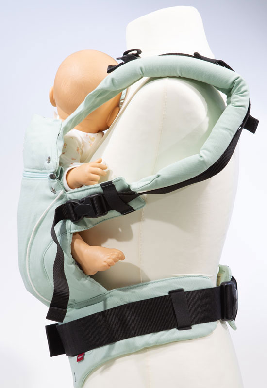 Manduca First Pure Cotton Babytrage  mint front