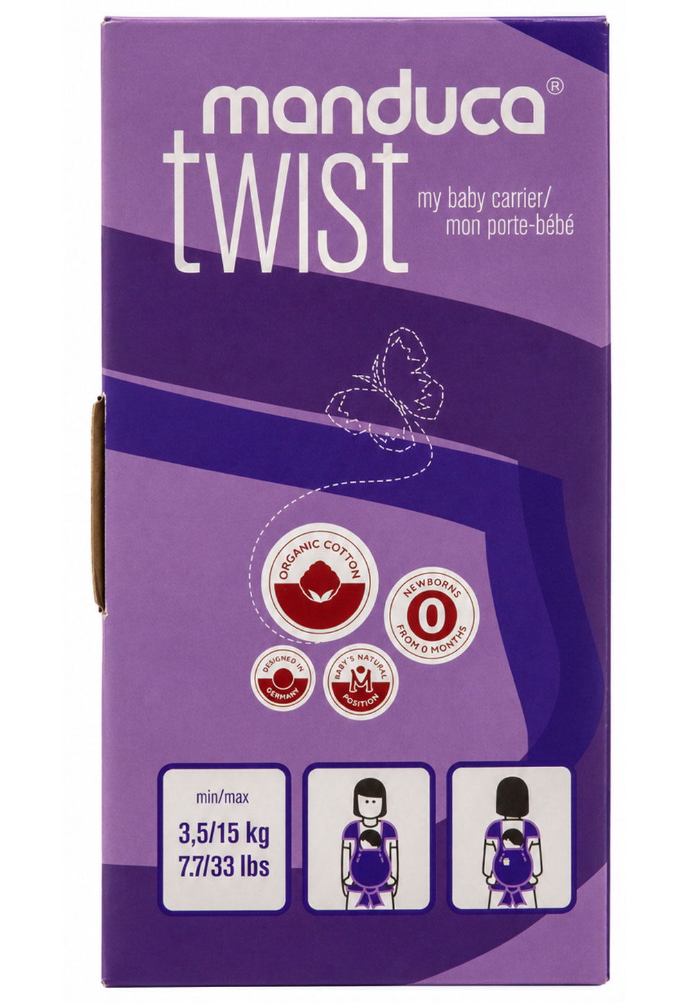 Manduca Twist Regular - anthrazit/black