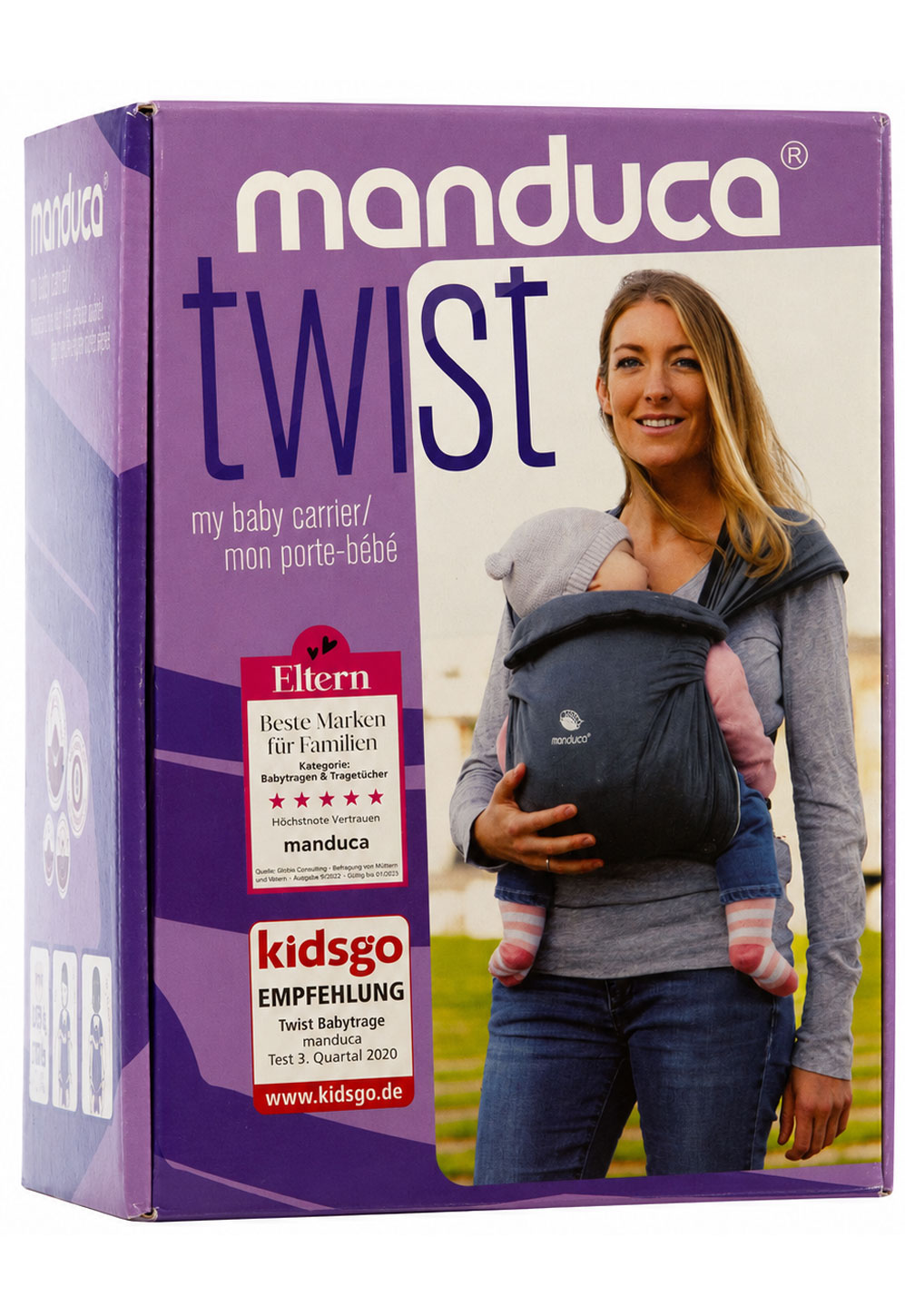 Manduca Twist Regular - anthrazit/black