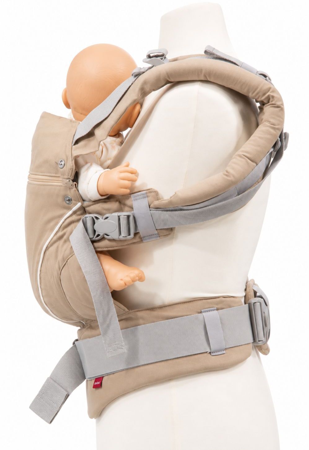 Manduca First Monochrome Babytrage nougat front