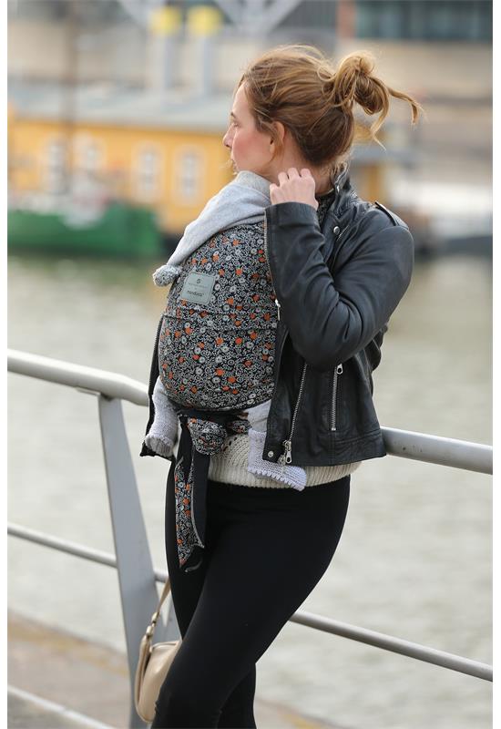 Manduca Sling Softblossom dark Ma,o ,ot Baby