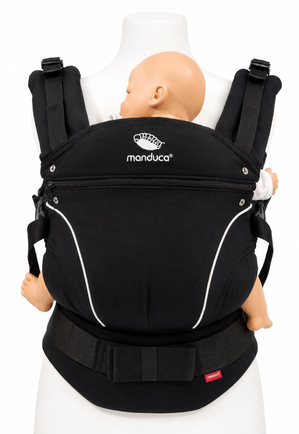 Manduca First Pure Cotton Babytrage  night black