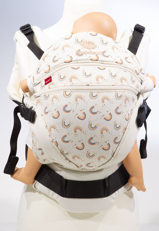 Manduca XT Babytrage Limited Edition Rainbow day front