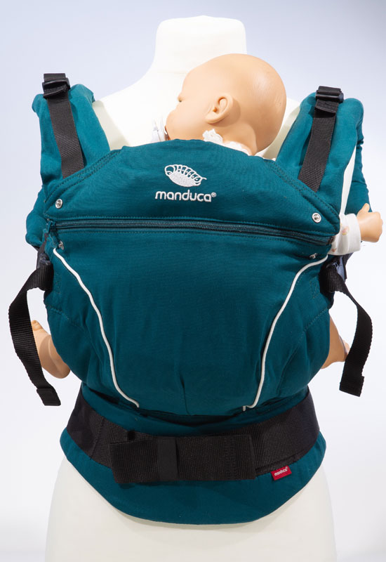 Manduca First Pure Cotton Babytrage teal