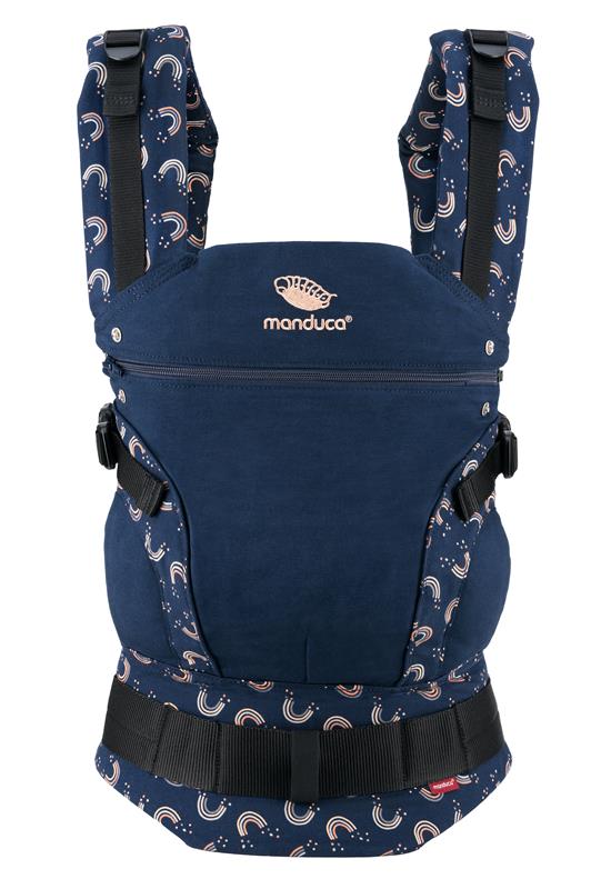Manduca First Limited Edition Babytrage Rainbow night front