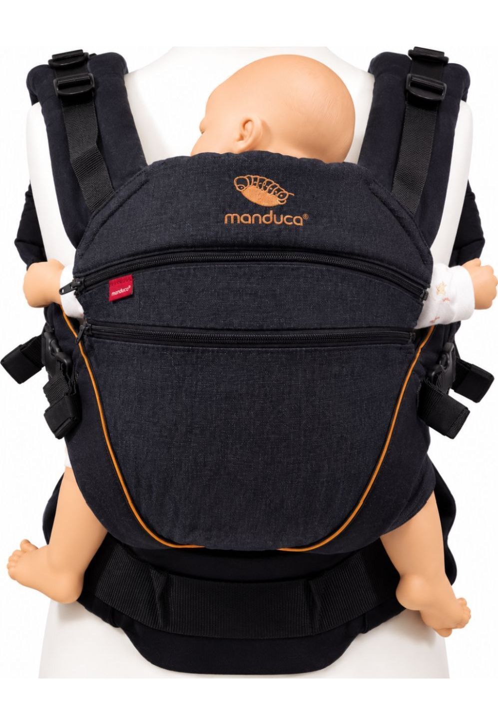 Manduca XT Cotton - denimblack-toffee