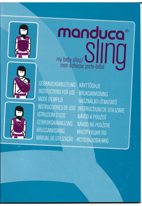Manduca Sling Original Anleitungsheft
