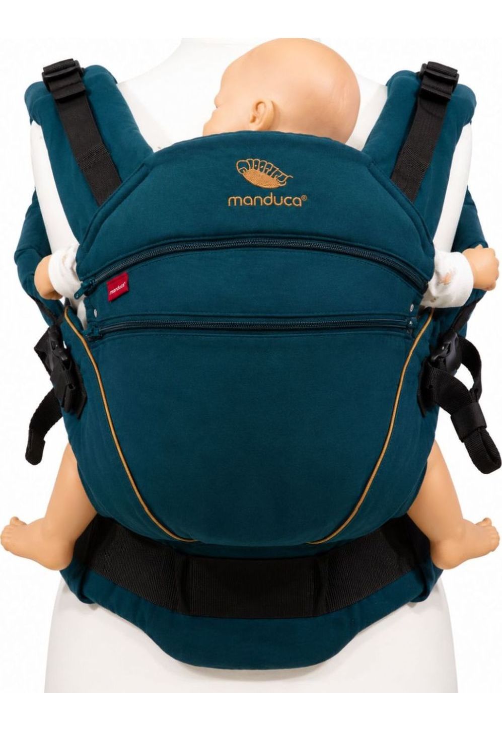 Manduca XT Cotton - denimteal-toffee