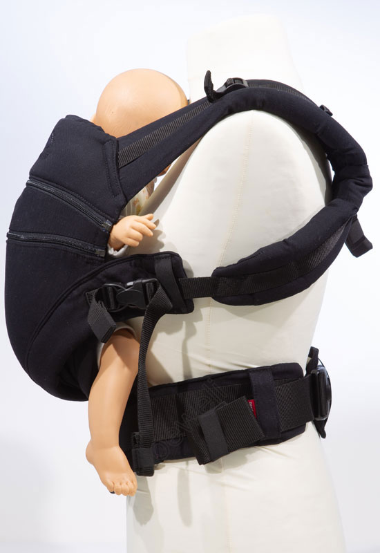Manduca XT Babytrage Monochrome obsidian front