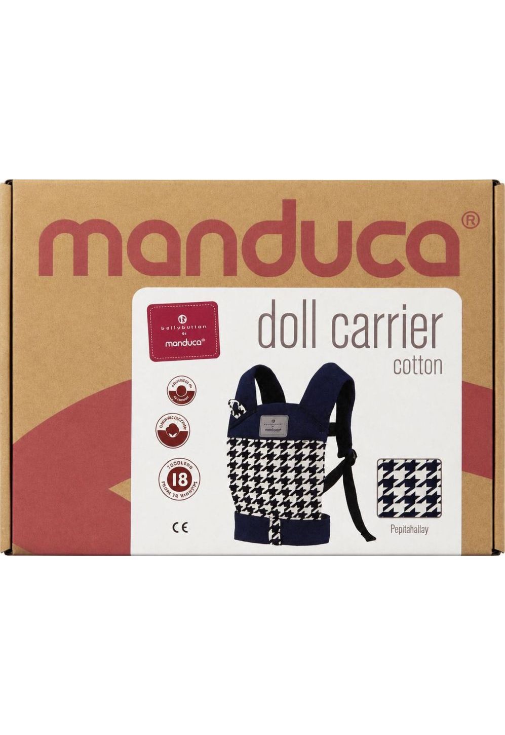 ballybutton by Manduca DollCarrier Pepita navy