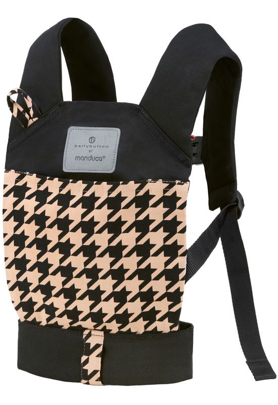 ballybutton by Manduca DollCarrier Pepita black