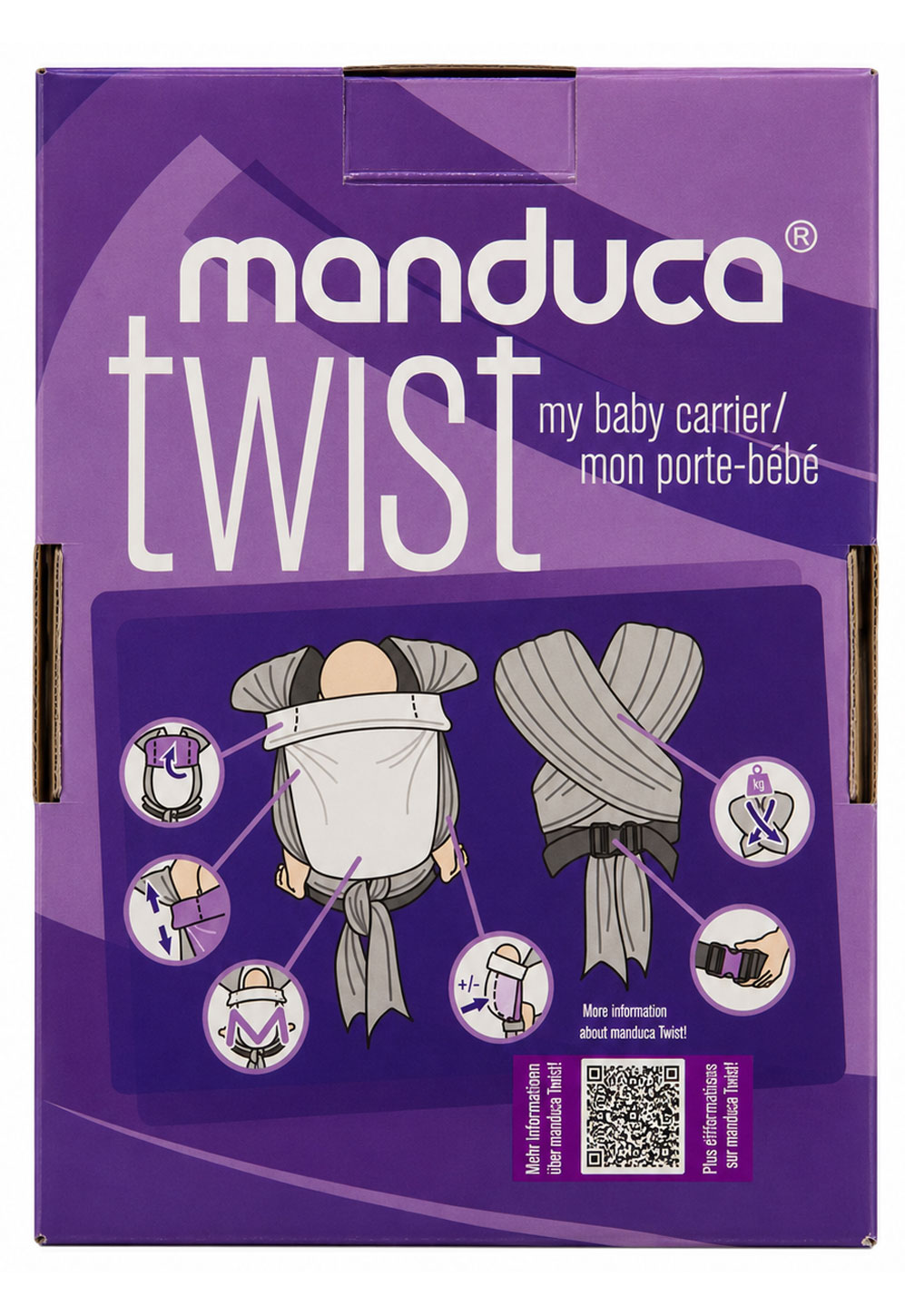 Manduca Twist Regular - anthrazit/black