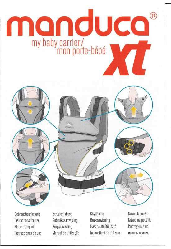 Manduca XT Original Anleitungsheft