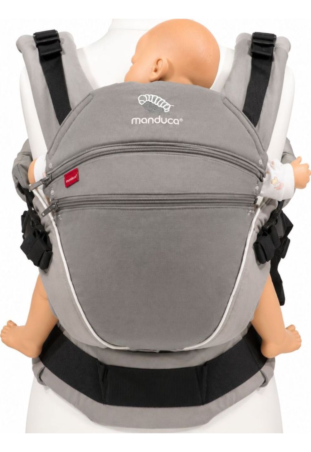 Manduca XT Cotton - grey-white