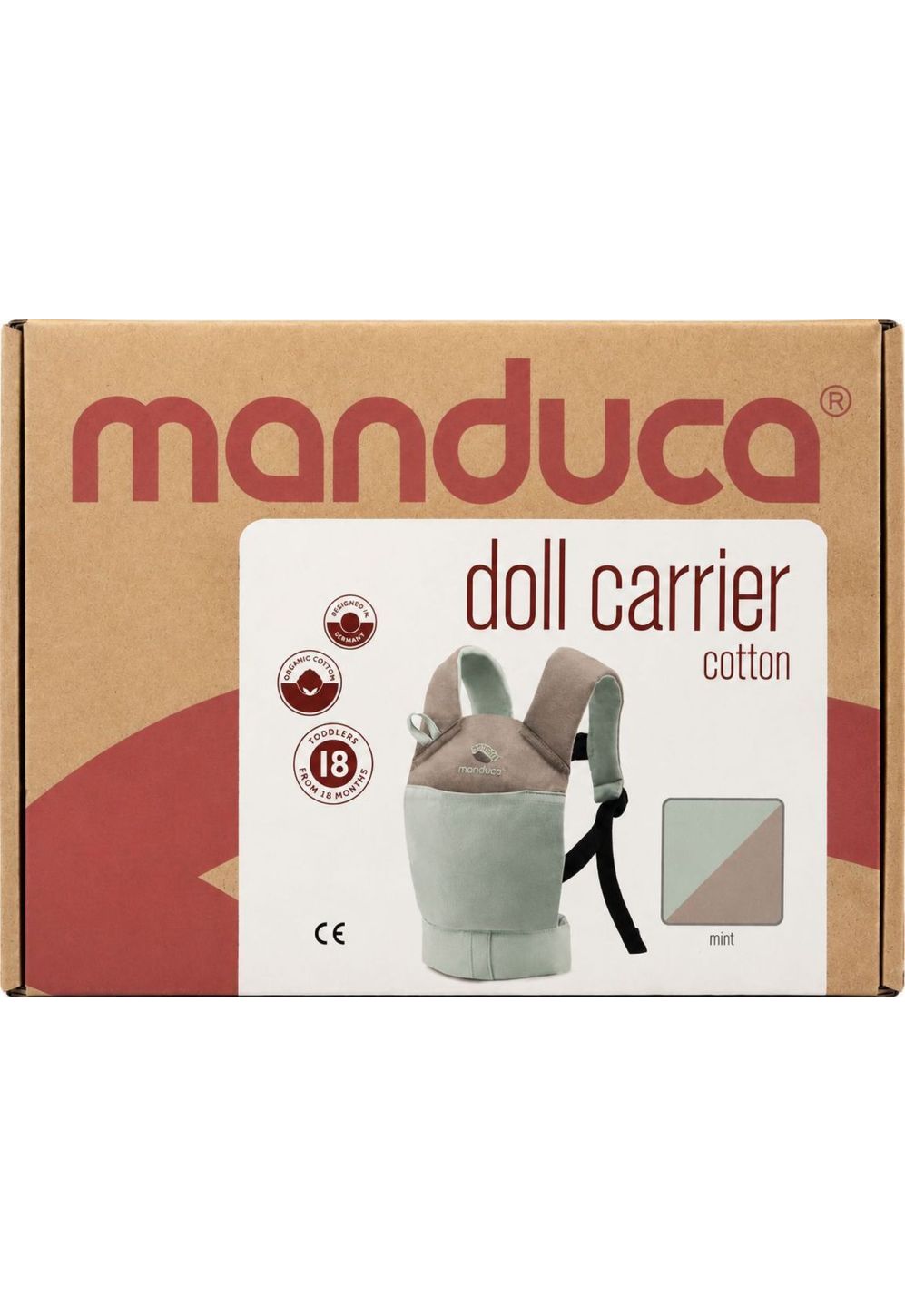 Manduca Doll Carrier mint von der Seite