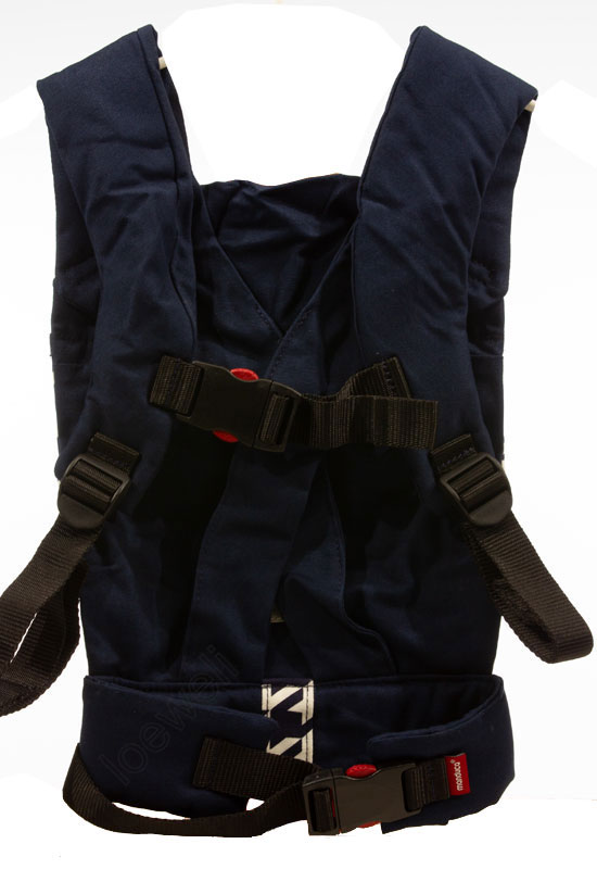 bellybutton by Manduca Doll Carrier Puppentrage Pepita navy hinten