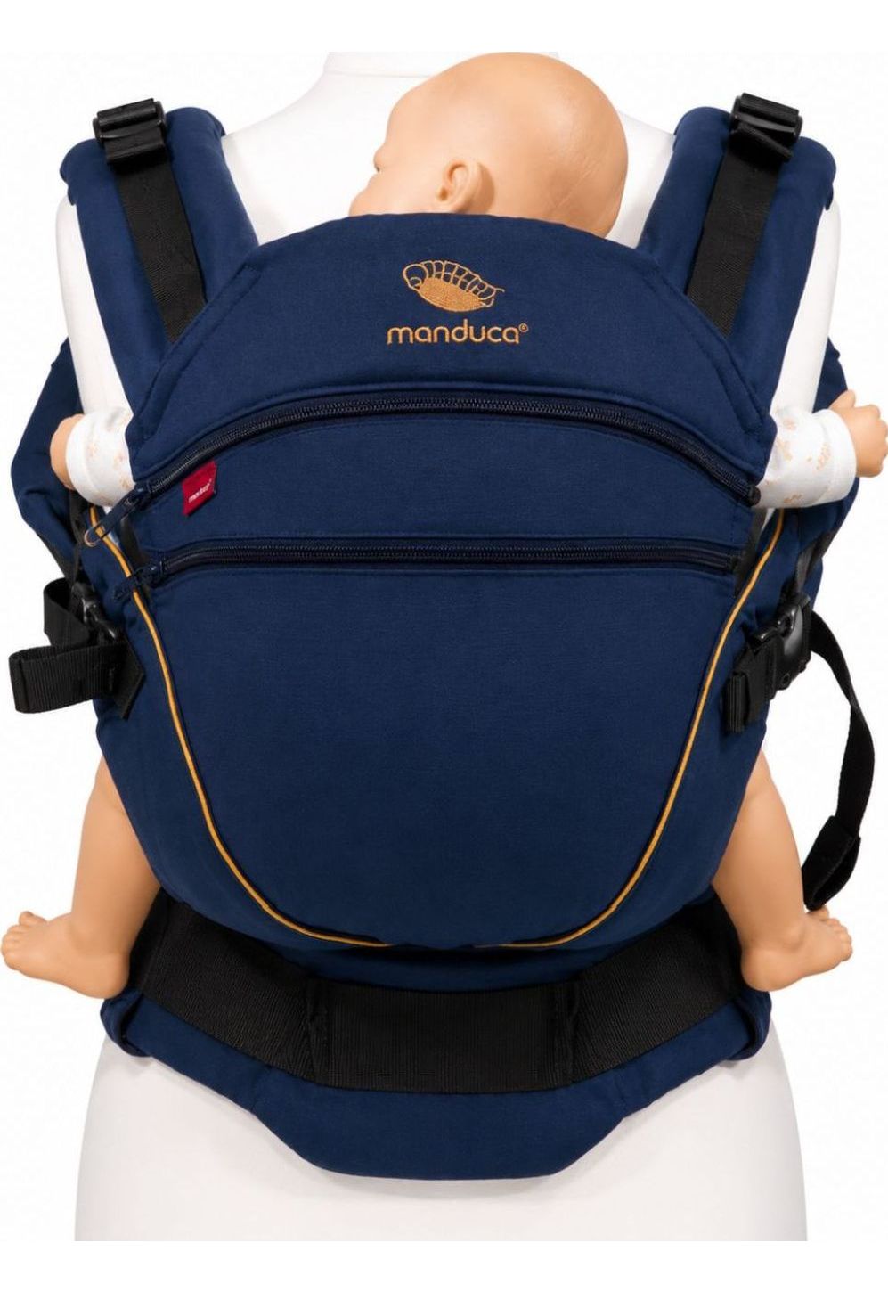 Manduca XT Cotton - denimblue-toffee
